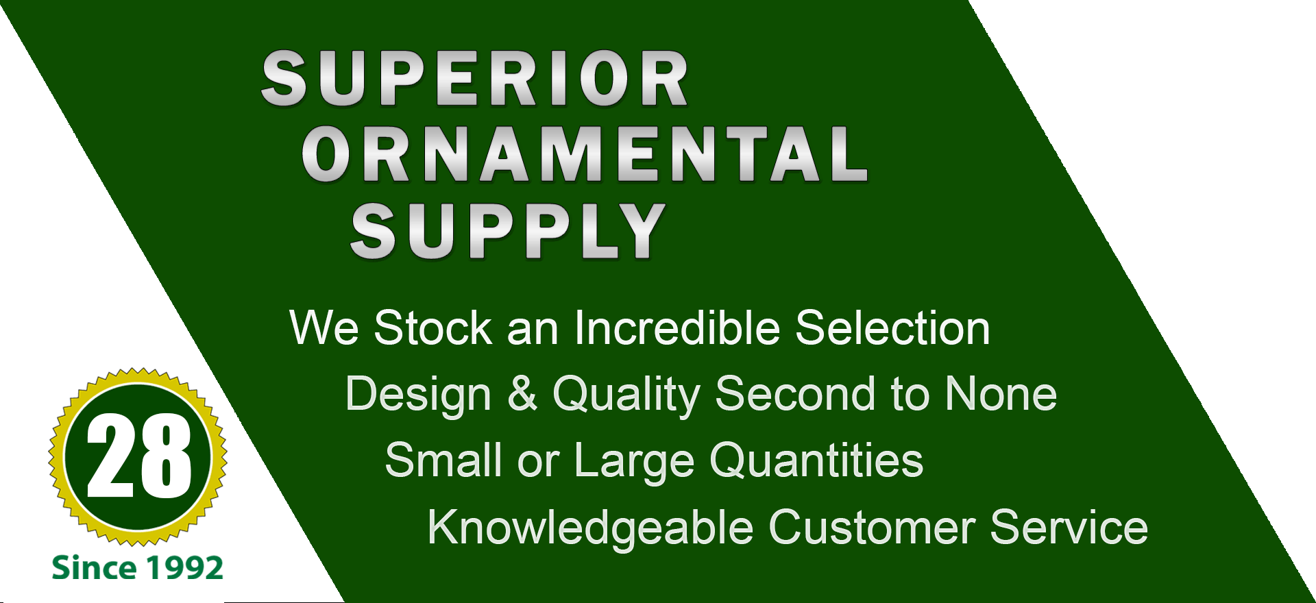 We stock a wide variety of cast aluminum ornamental designs, all tabbed for easy welding to enhance wrought iron. Wide variety and Excellent Quality from Superior Ornamental Supply.