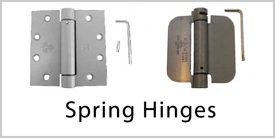 Hinges - Spring Hinges. Wide variety and Excellent Quality from Superior Ornamental Supply.