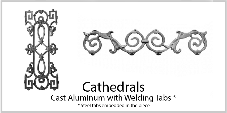 Aluminum castings - Cathedrals. Wide variety and Excellent Quality from Superior Ornamental Supply.
