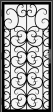 Custom Wrought Iron Security Door DF-15. Forged by Superior Ornamental Supply. 