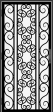 Wrought iron metal security screen contemporary door created by Superior Ornamental Supply - DFS_19.0_REG