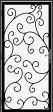 Wrought iron metal security screen artistic style door created by Superior Ornamental Supply - DFS_3.0_REG