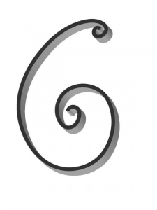 Flat Bar Scroll - Custom Traditional Wrought Iron Scroll FCST-02- Superior Ornamental Supply