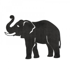 Cut Steel Elephant