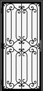 Wrought Iron Security Door, exclusively crafted by Superior Ornamental Supply