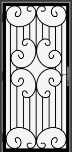 Metal Security Screen Door 9.0 - Superior Ornamental Supply