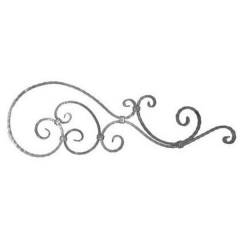 Forged Steel Wrought Iron Scroll Panels 70-190