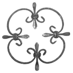 Forged Steel Wrought Iron Scroll Panels 70-308