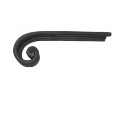 This volute handrail end adds a graceful finish to rail designed for various walkways and stairways.