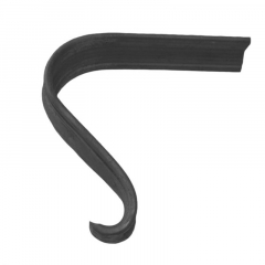 This lambs tongue handrail end is hand-forged from the same molded cap rail that we sell. It adds a refined end to railings used in stairways, walkways, ramps and more.