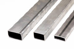 Hammered Rectangular Tube - 4 Corners - Short Lengths