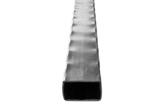 Hammered Rectangular Tube - On the Flat - Short Lengths