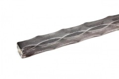 Hammered square bar - 4 corners - 20 ft. length - Price varies with size.