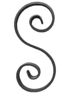 Steel Wrought Iron Scroll SSE80-A-Various Sizes