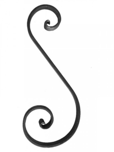 Steel Wrought Iron Scroll SSHFG Various Sizes