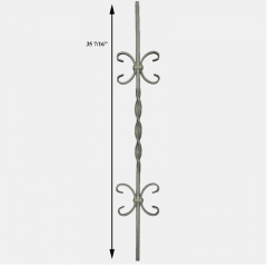 Twisted Baluster SUI50-8 - with two scrolls 