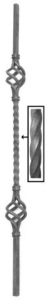 Twisted Pickets 65-508 - with two decorative baskets and twisted center section.