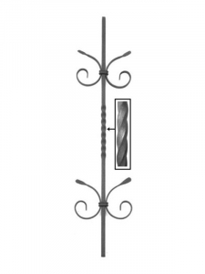 Twisted Pickets SUI65-580 - With two scrolls