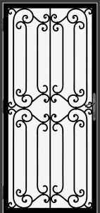 Wrought Iron Security Door, exclusively crafted by Superior Ornamental Supply