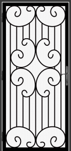 Metal Security Screen Door 9.0 - Superior Ornamental Supply
