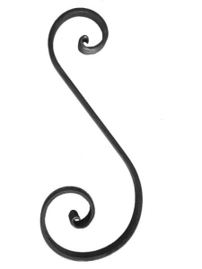 Steel Wrought Iron Scroll SSHFG Various Sizes