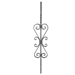 Twisted Balusters SUI49-3 - With a design scroll